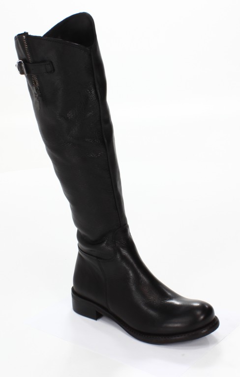 Rose Noire Kozaki Damskie CL051 Vacchetta Nero