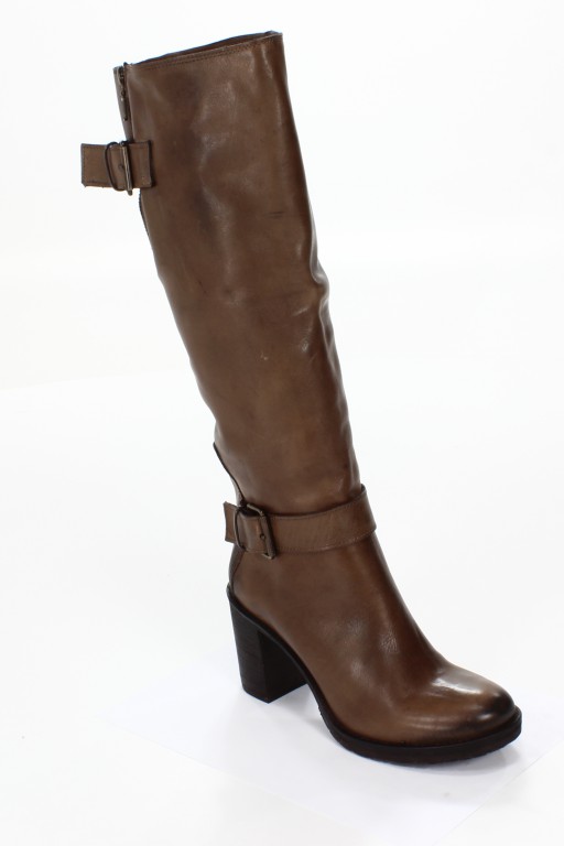 Rose Noire Kozaki Damskie TR07 Vacchetta Taupe