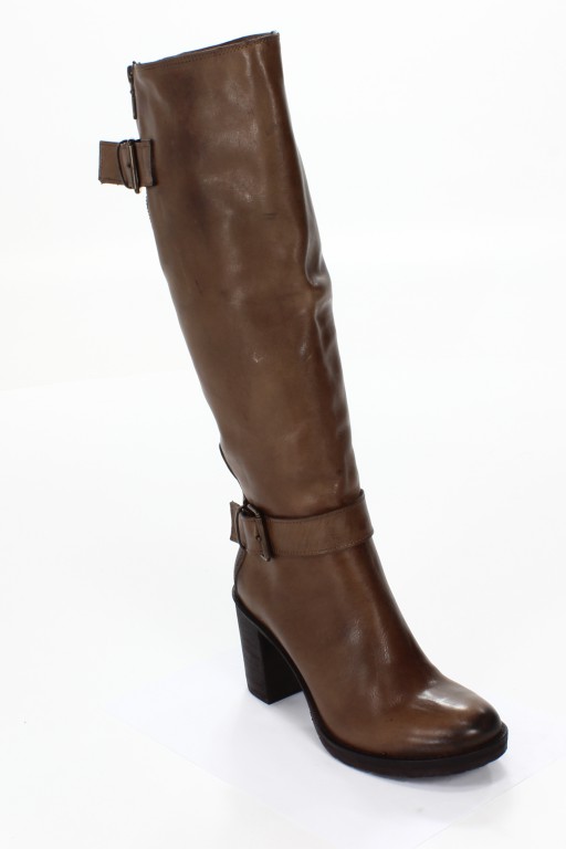 Rose Noire Kozaki Damskie TR07 Vacchetta Taupe