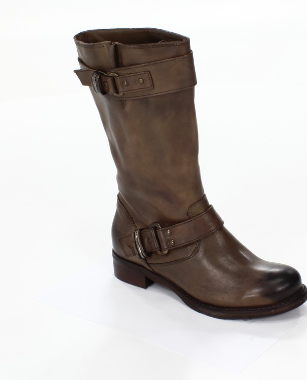 Rose Noire Trzewiki Damskie CL036 Vacchetta Taupe