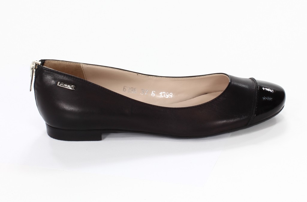 Oleksy Baleriny Damskie 1399/542/575 Czarny Vernici Nero