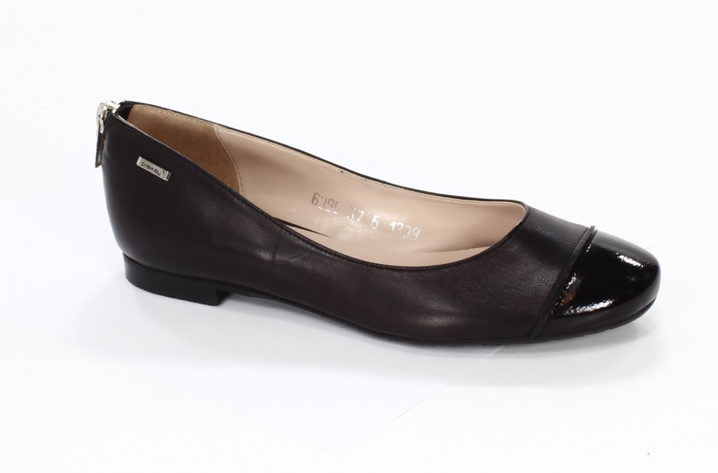 Oleksy Baleriny Damskie 1399/542/575 Czarny Vernici Nero