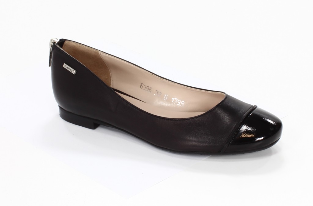 Oleksy Baleriny Damskie 1399/542/575 Czarny Vernici Nero