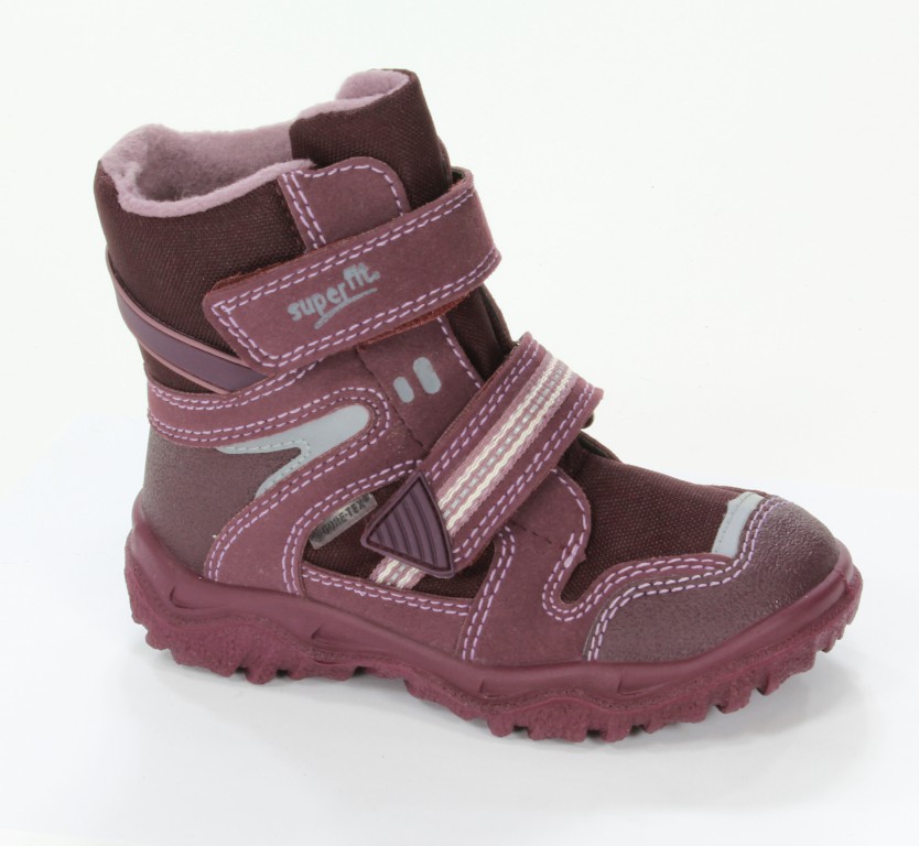 Superfit Trzewiki Dziecięce 1-00044-66 Berry Kombi Camoscio Textil