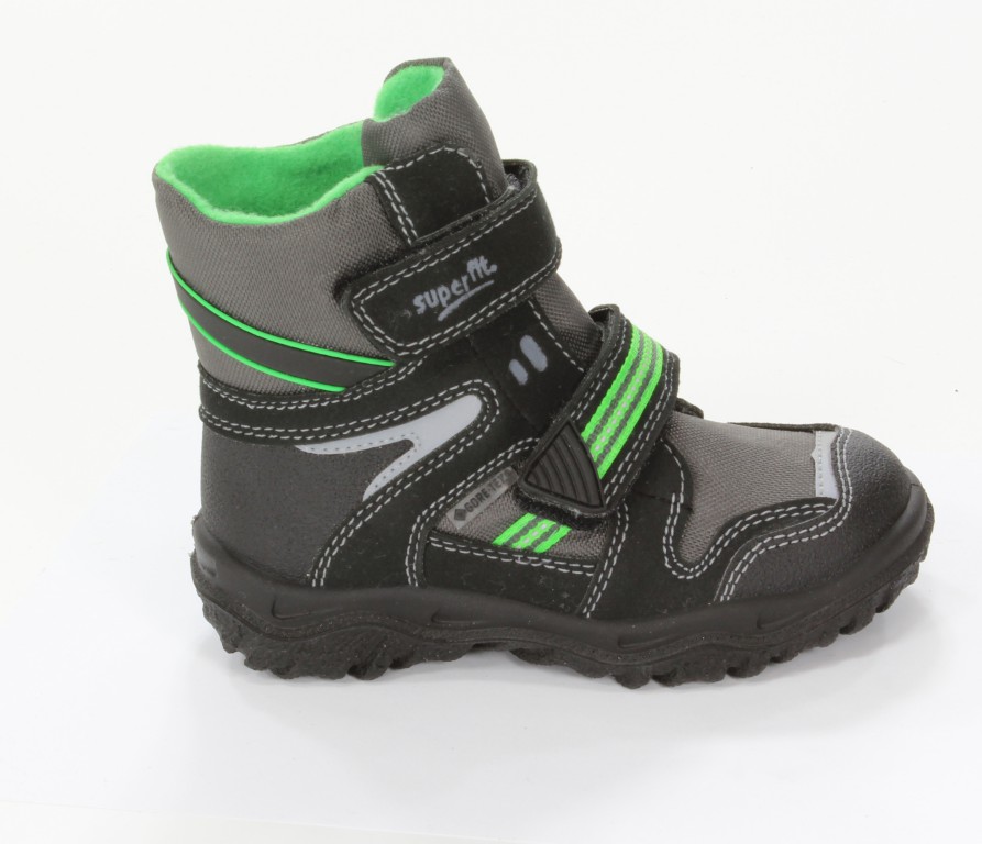 Superfit Trzewiki Dziecięce 1-00044-02 Schwarz Kombi Camoscio/Textil