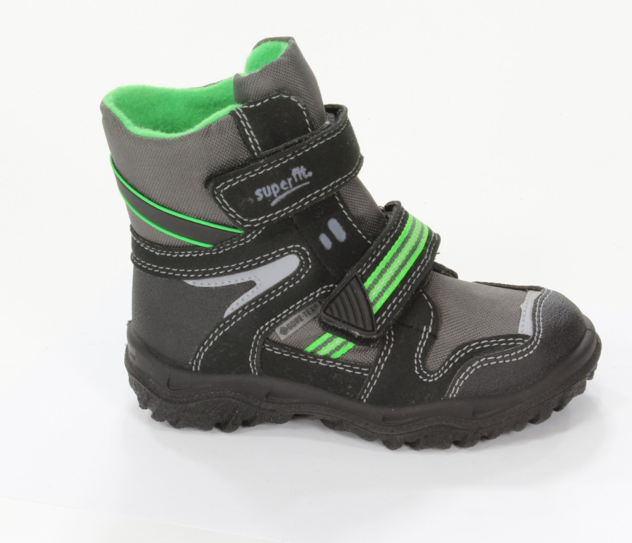 Superfit Trzewiki Dziecięce 1-00044-02 Schwarz Kombi Camoscio/Textil