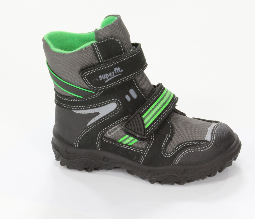 Superfit Trzewiki Dziecięce 1-00044-02 Schwarz Kombi Camoscio/Textil