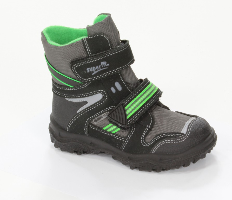 Superfit Trzewiki Dziecięce 1-00044-02 Schwarz Kombi Camoscio/Textil