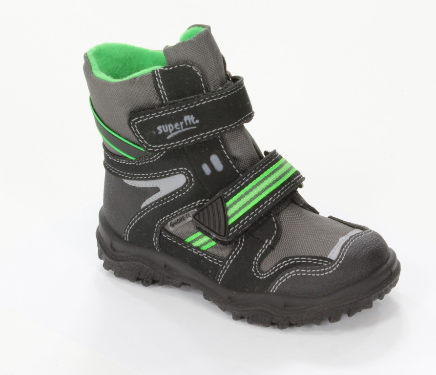 Superfit Trzewiki Dziecięce 1-00044-02 Schwarz Kombi Camoscio/Textil