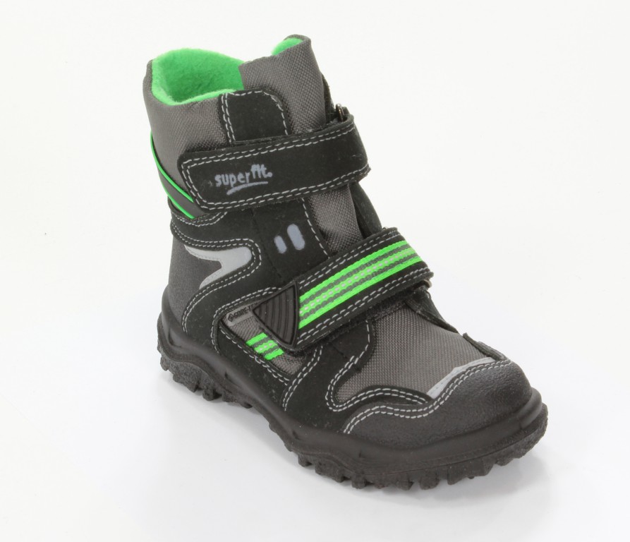 Superfit Trzewiki Dziecięce 1-00044-02 Schwarz Kombi Camoscio/Textil