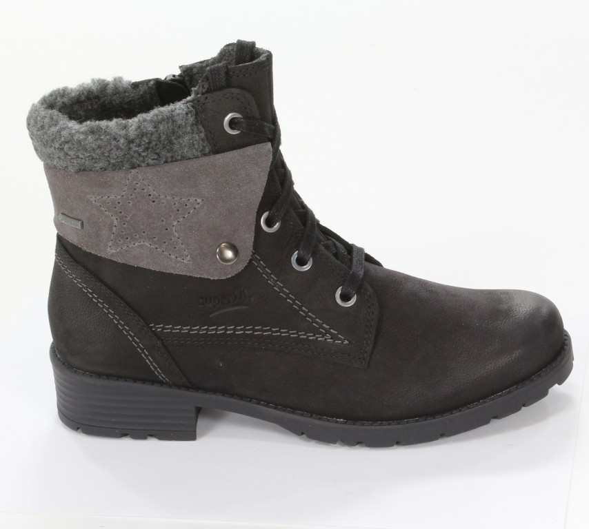 Superfit Trzewiki 1-00180-00 Schwarz Nubuk/Velour