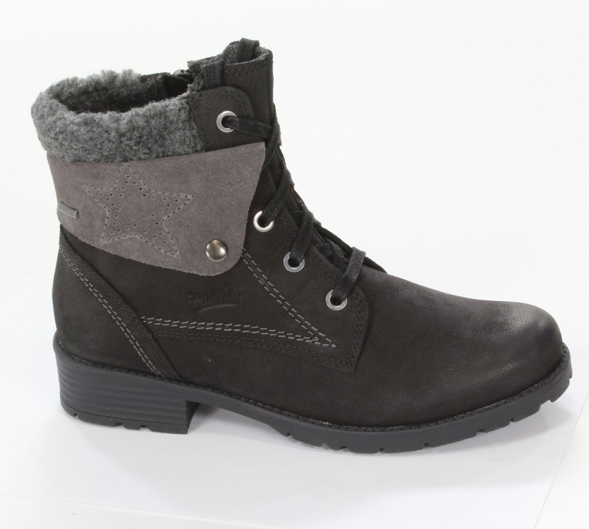 Superfit Trzewiki 1-00180-00 Schwarz Nubuk/Velour