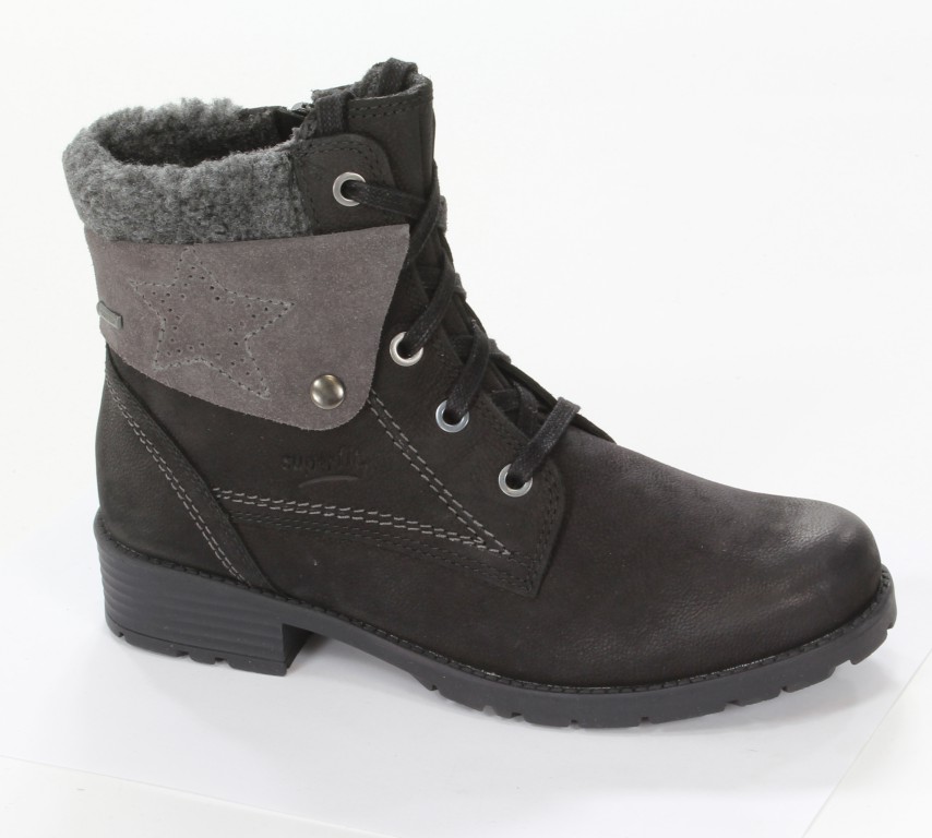 Superfit Trzewiki 1-00180-00 Schwarz Nubuk/Velour