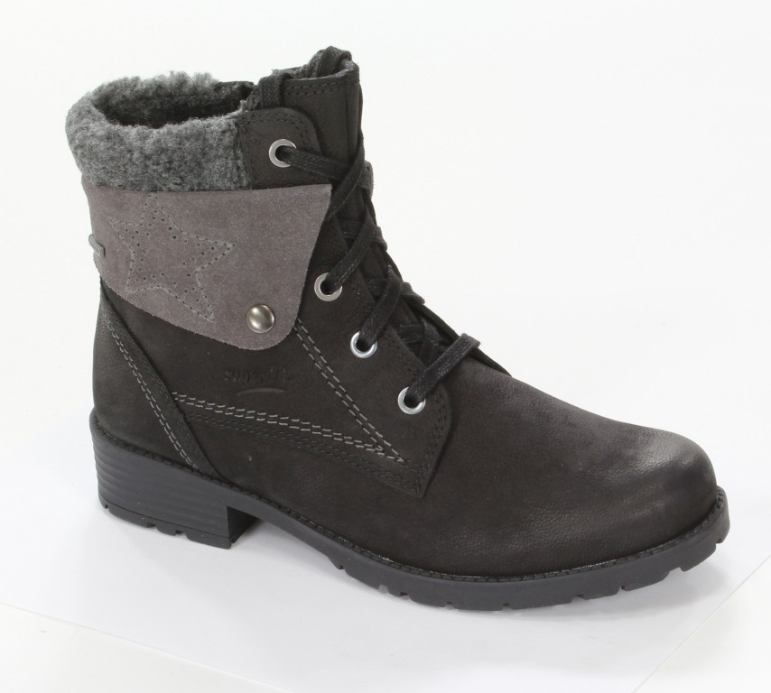 Superfit Trzewiki 1-00180-00 Schwarz Nubuk/Velour