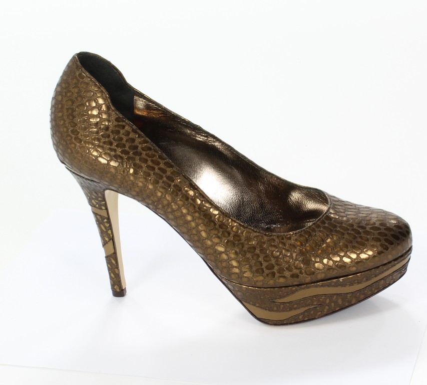 Högl Czółenka 6-10 9015 Metalsnake-Leder 7000 Bronce