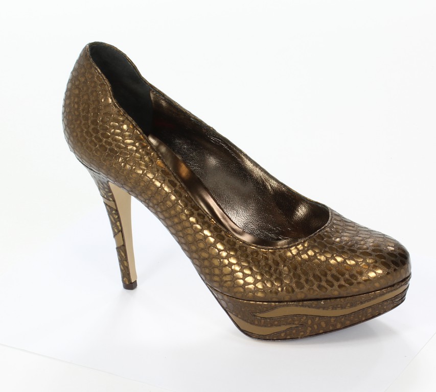 Högl Czółenka 6-10 9015 Metalsnake-Leder 7000 Bronce