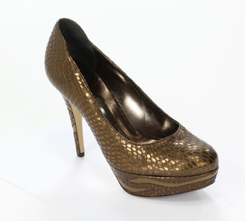 Högl Czółenka 6-10 9015 Metalsnake-Leder 7000 Bronce