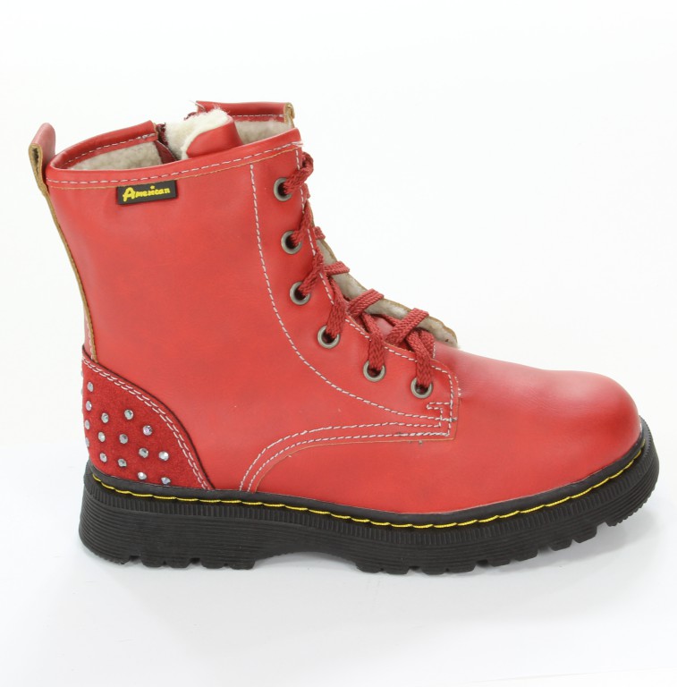 American Trzewiki B-C 11628 DK Red 29-33