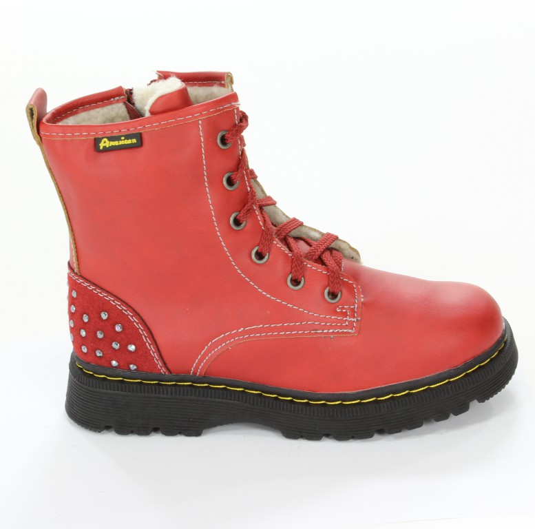 American Trzewiki B-C 11628 DK Red 34-38