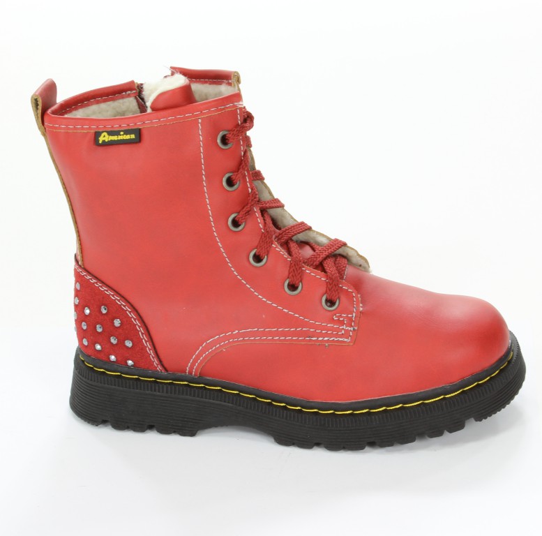 American Trzewiki B-C 11628 DK Red 34-38