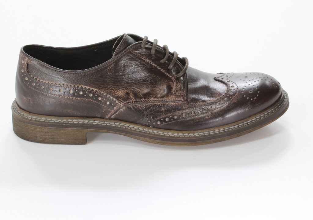 Elio Półbuty 1260 Taupe+T.Moro