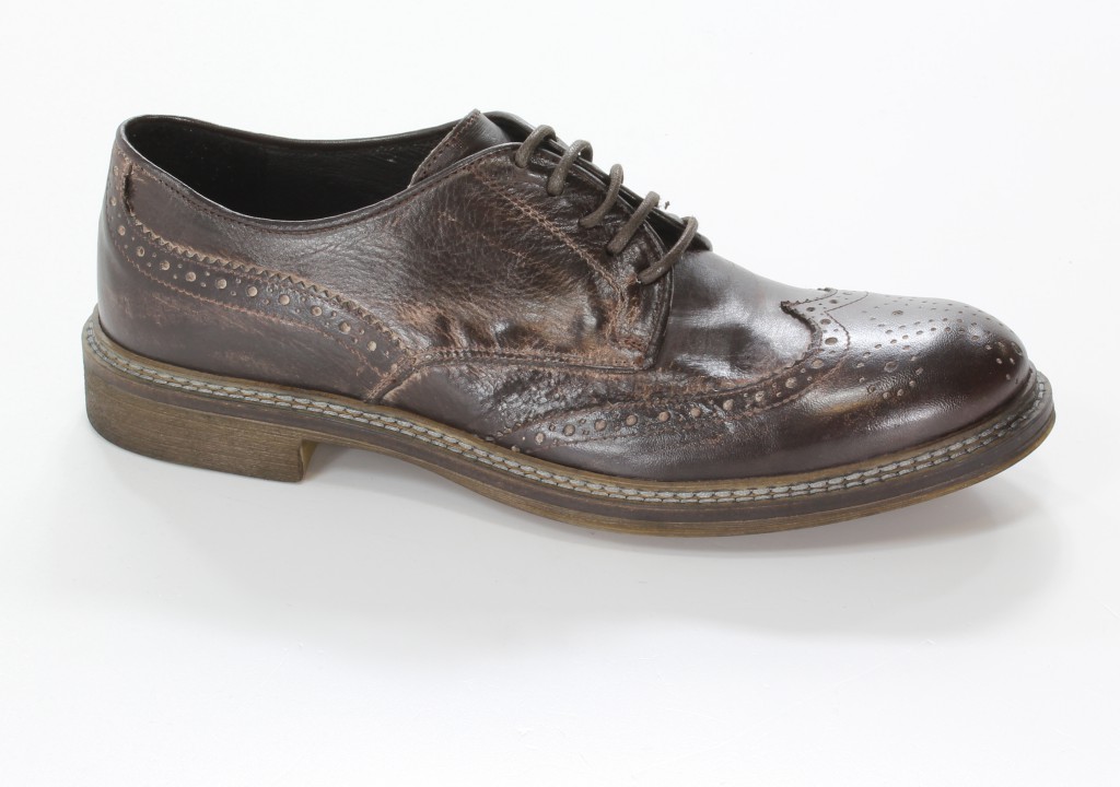 Elio Półbuty 1260 Taupe+T.Moro