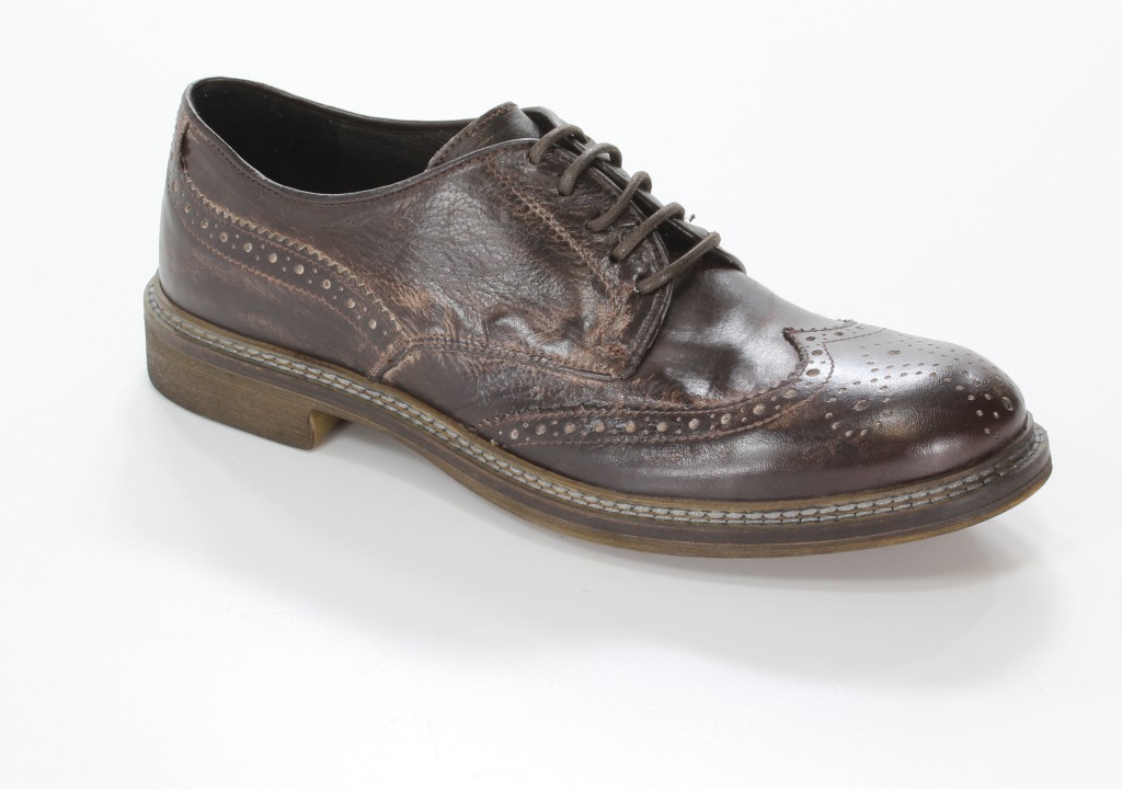 Elio Półbuty 1260 Taupe+T.Moro
