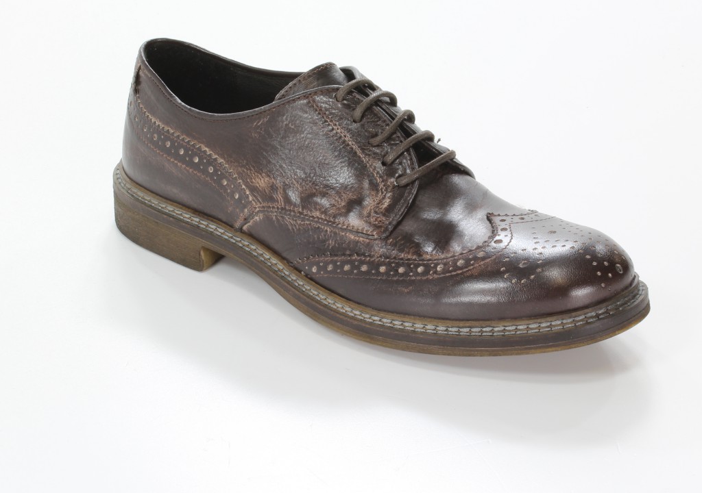 Elio Półbuty 1260 Taupe+T.Moro