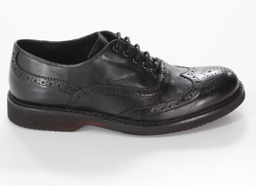 Elio Półbuty 1460 Nero+Cuc.Nero