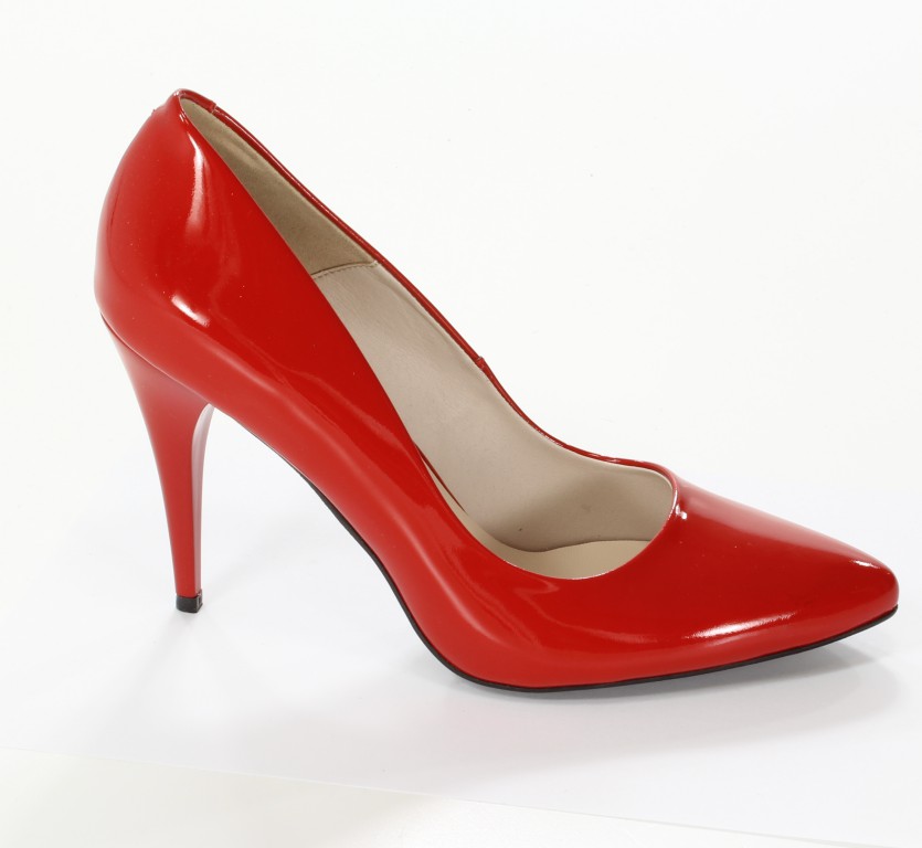 Gianmarko Czółenka 70/1 Czerwony Lakier
