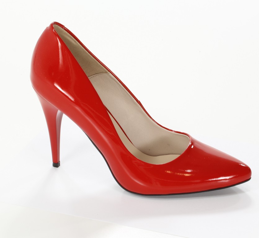 Gianmarko Czółenka 70/1 Czerwony Lakier