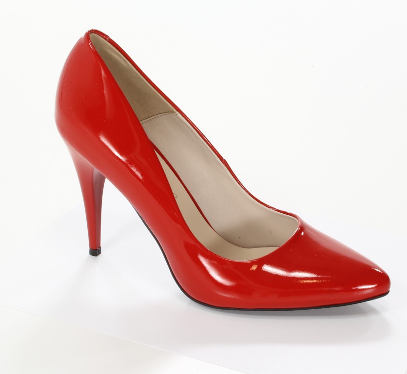 Gianmarko Czółenka 70/1 Czerwony Lakier