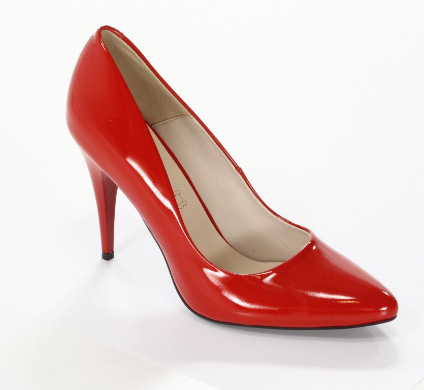 Gianmarko Czółenka 70/1 Czerwony Lakier