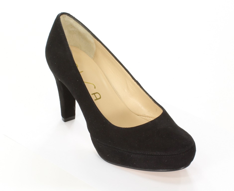 Unisa Czółenka Numar_13_Ks Black Kid Suede 