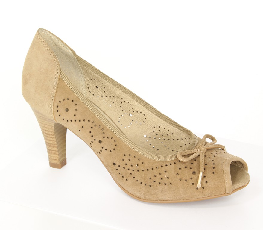 Caprice Czółenka 9-29300-22 Taupe Suede 377