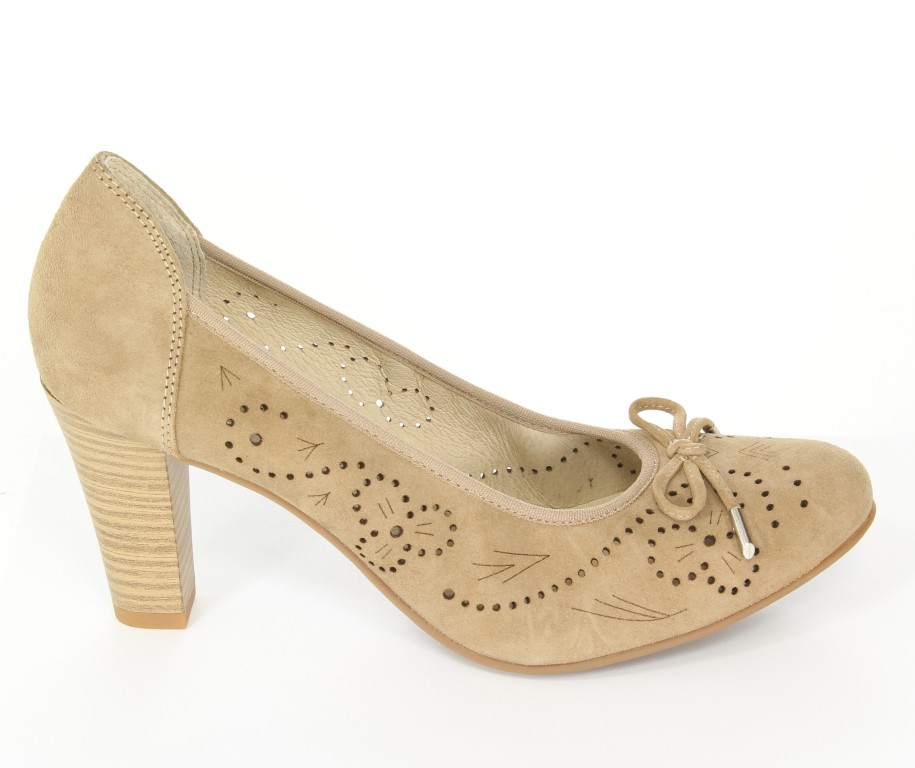 Czółenka Caprice  9-22500-22 Taupe Suede 377