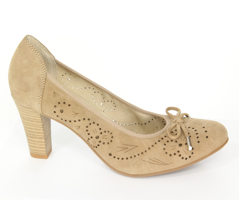 Czółenka Caprice  9-22500-22 Taupe Suede 377