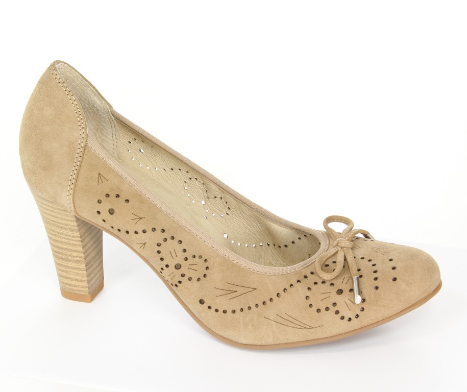 Czółenka Caprice  9-22500-22 Taupe Suede 377