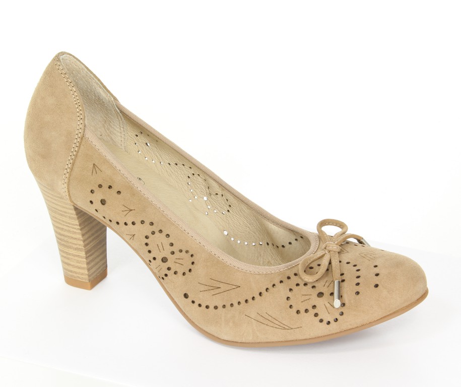 Czółenka Caprice  9-22500-22 Taupe Suede 377