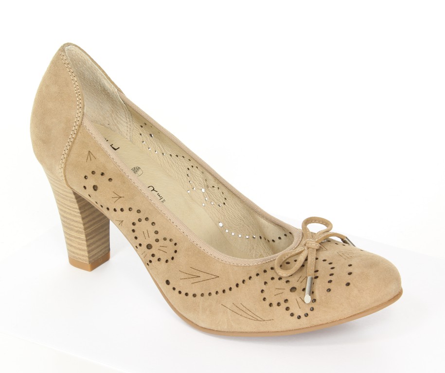 Czółenka Caprice  9-22500-22 Taupe Suede 377