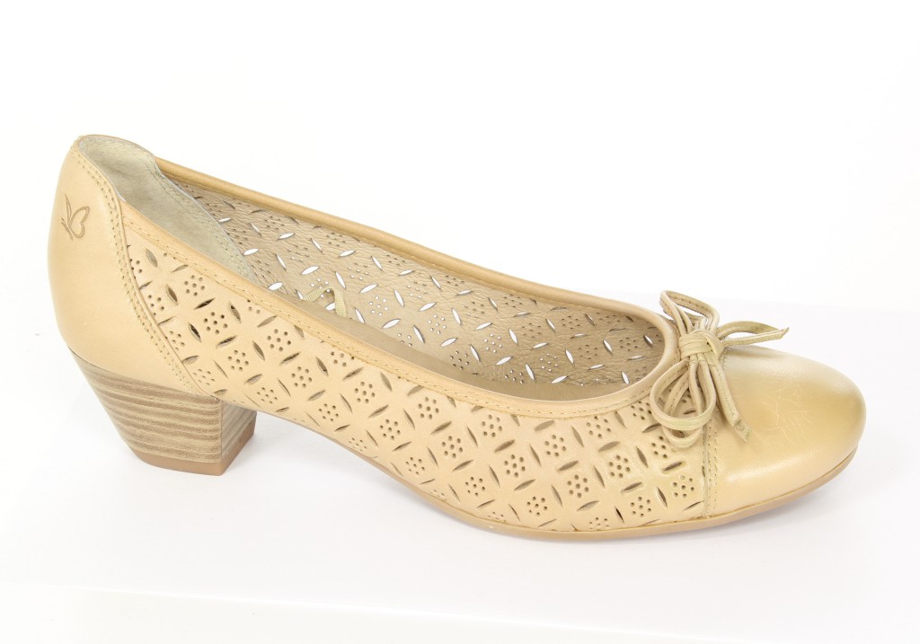 Caprice Czółenka 9-22504-22 Sand/Beige Pat