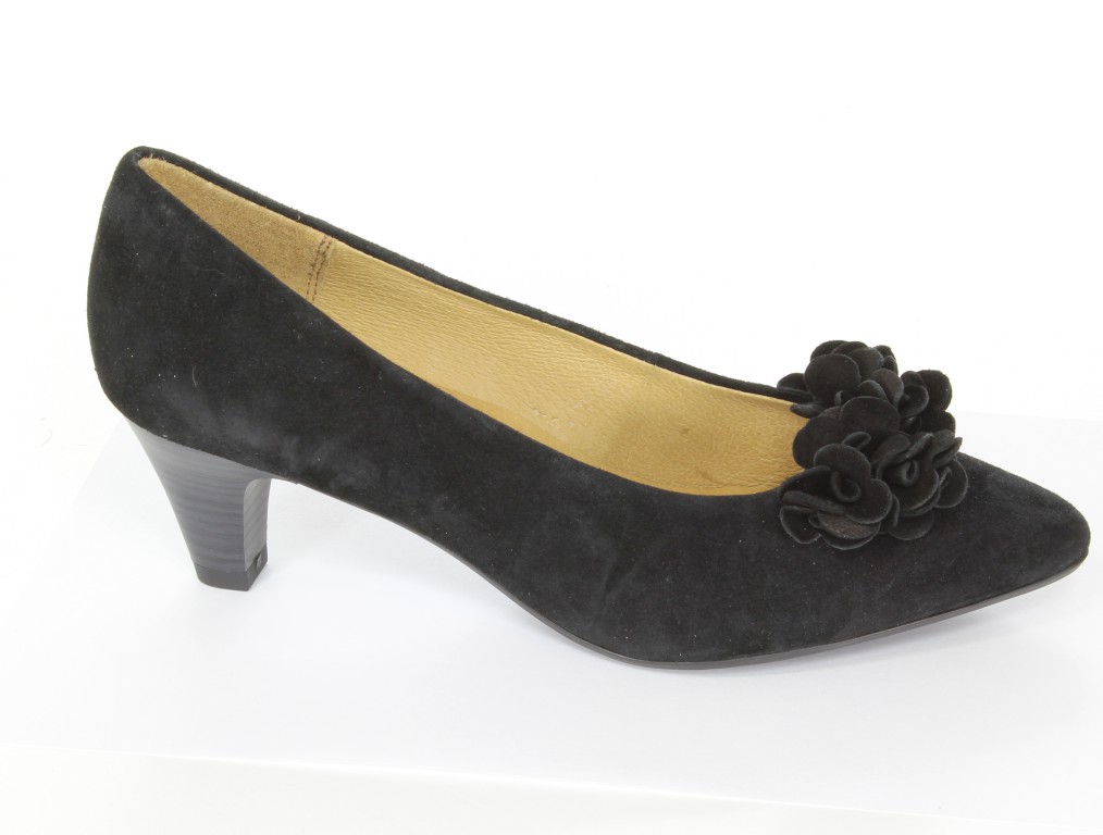Caprice Czółenka 9-22401-22 Black Suede 004
