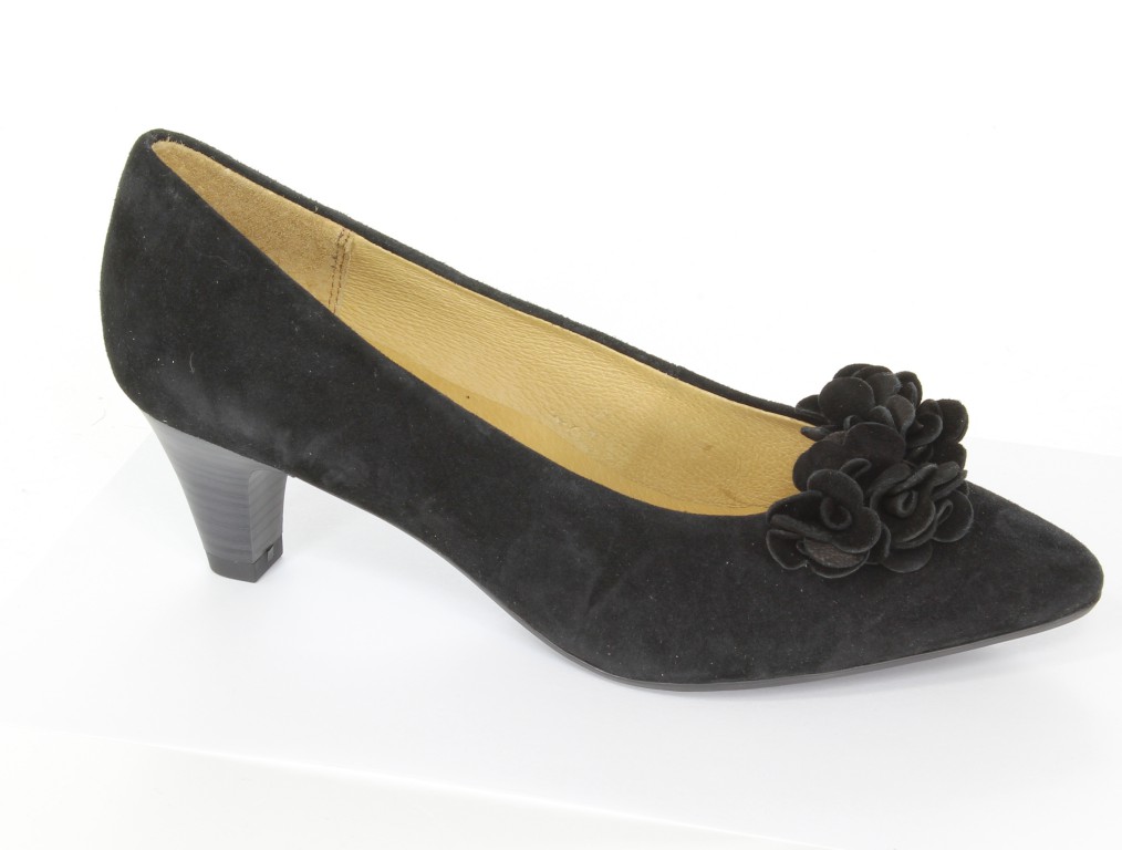 Caprice Czółenka 9-22401-22 Black Suede 004