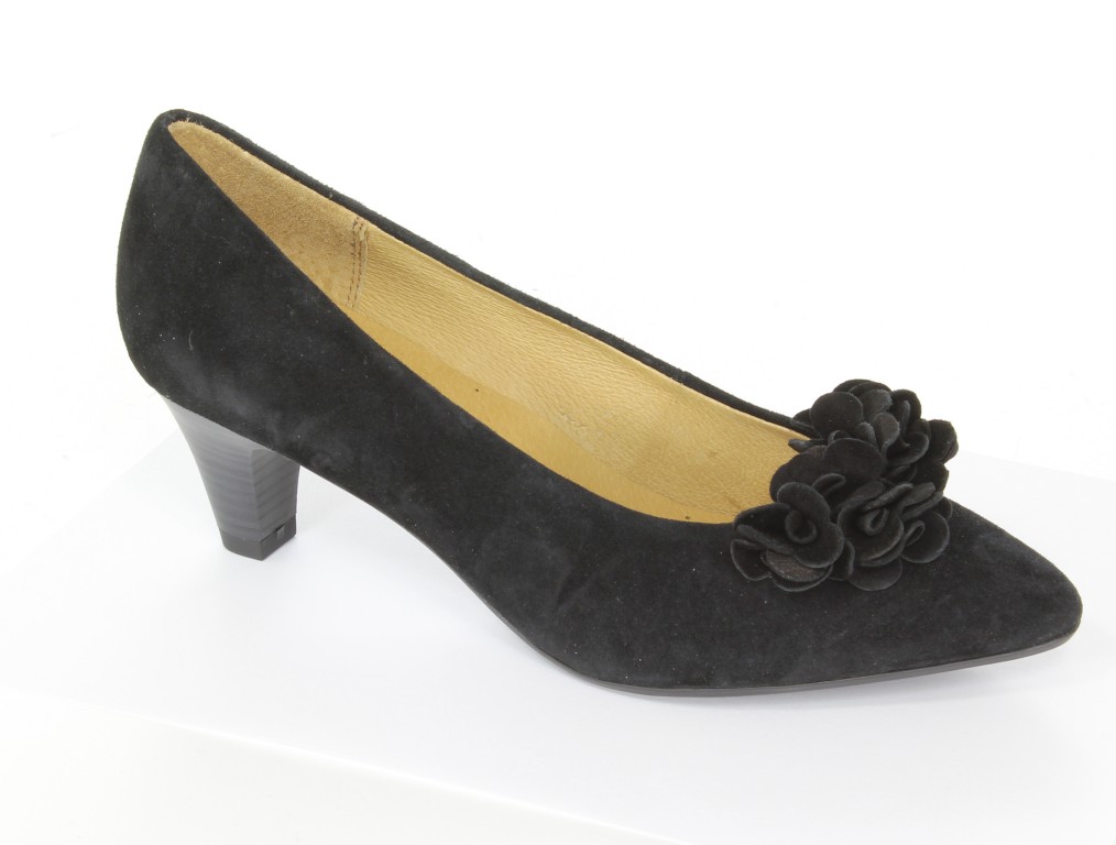 Caprice Czółenka 9-22401-22 Black Suede 004