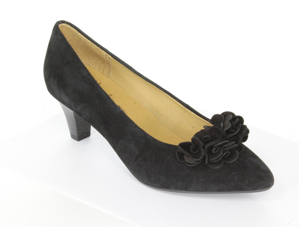Caprice Czółenka 9-22401-22 Black Suede 004