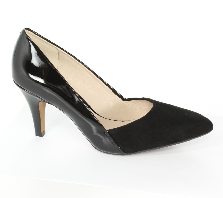 Clarks Czółenka 20357772 Blk Sde/Pat Lea 