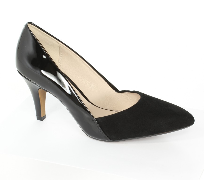 Clarks Czółenka 20357772 Blk Sde/Pat Lea 