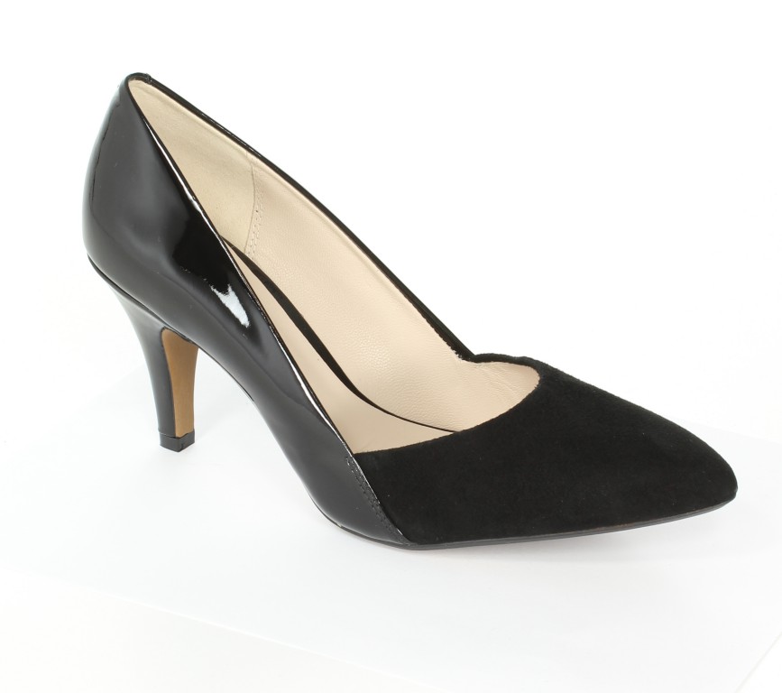 Clarks Czółenka 20357772 Blk Sde/Pat Lea 