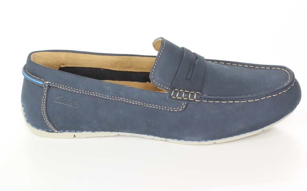 Clarks Półbuty 20358475 Navy Nubuck 