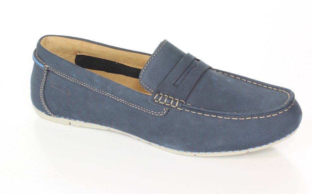 Clarks Półbuty 20358475 Navy Nubuck 